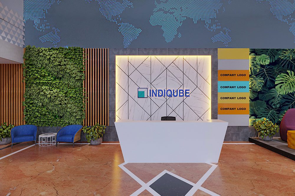IndiQube Logos in MG Road